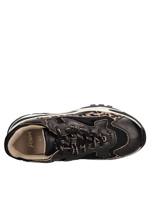 Sneakers in pelle e tessuto ASH | ADDICT CYCLENERO-NATURAL